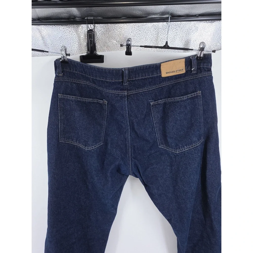 Wicked Stock Biker Jeans Size 42 x 32 Blue Denim Moto Pants Armor Ready USA Made